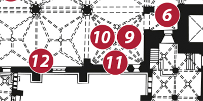 Ausschnitt eines Gebäudegrundrisses