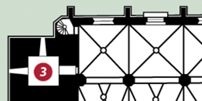 Ausschnitt eines Gebäudegrundrisses