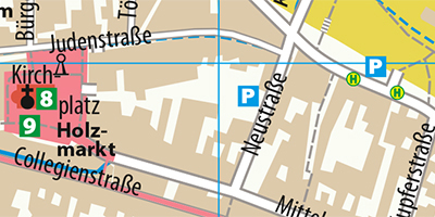 Ausschnitt eines Cityplans